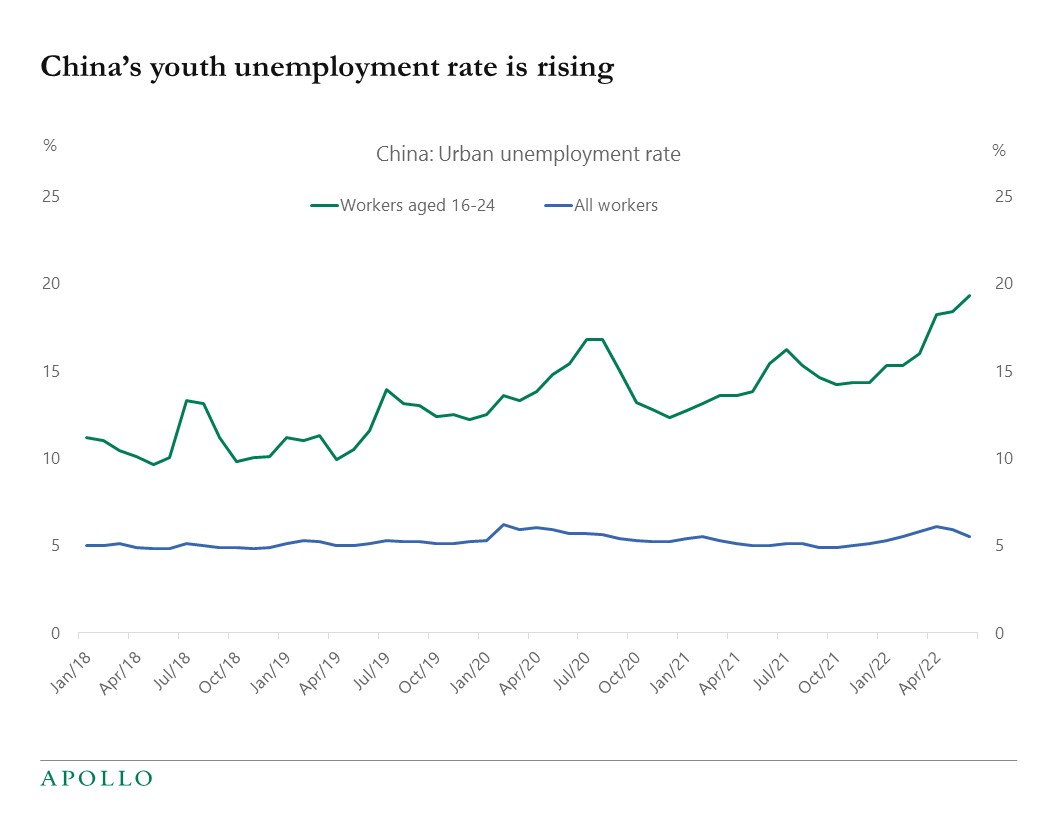 China Youth Unemployment 20% - Apollo Academy