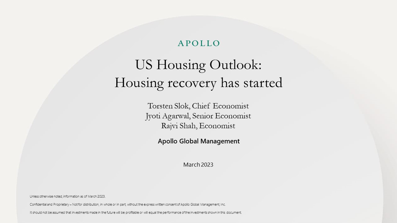 US Housing Outlook Apollo Academy