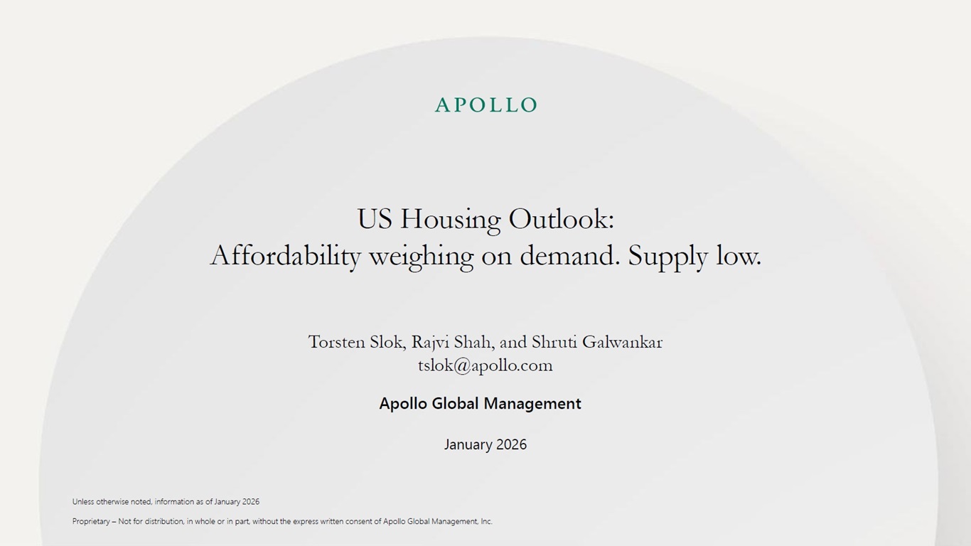 US Housing Outlook