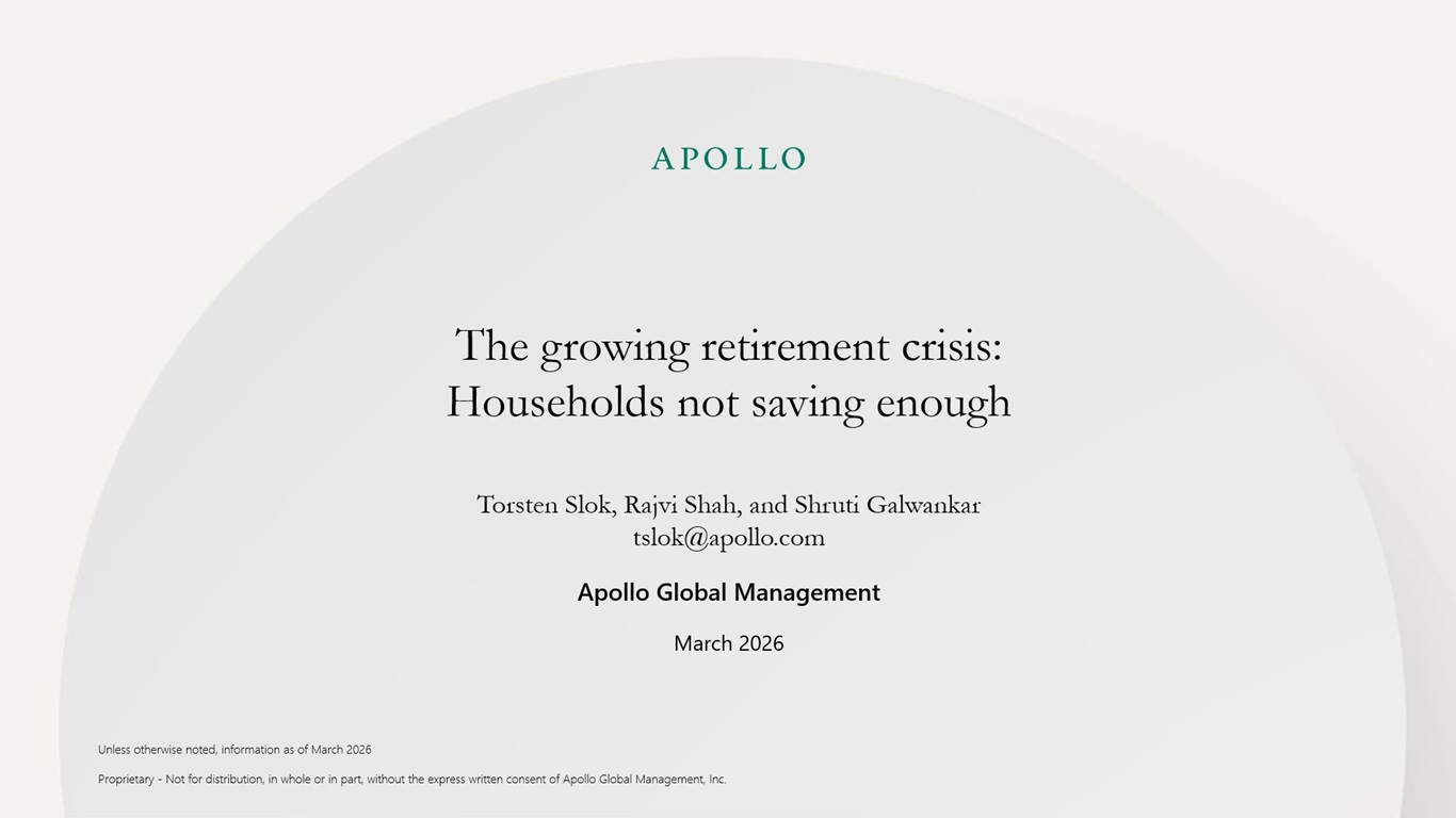 The growing retirement crisis: Households not saving enough